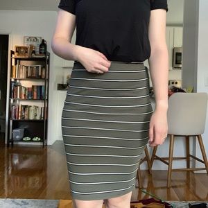 NWOT Primark Bodycon Striped Skirt